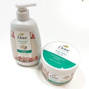 Dove | LIMITED EDITION Peppermint Bark - Set of Body Scrub & Hand Soap
